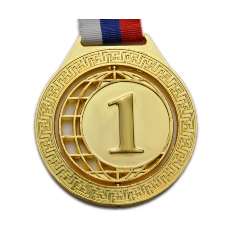 Медаль с лентой "Россия" 1 место ЗОЛОТО Sprinter